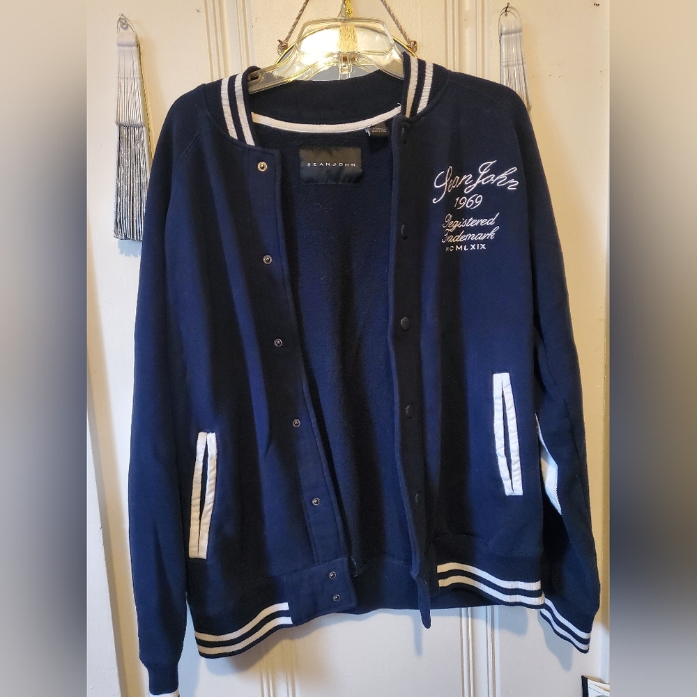 Navy Blue Varsity Jacket